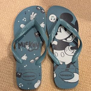 Havaianas Mickey Mouse Flip Flops - Blue